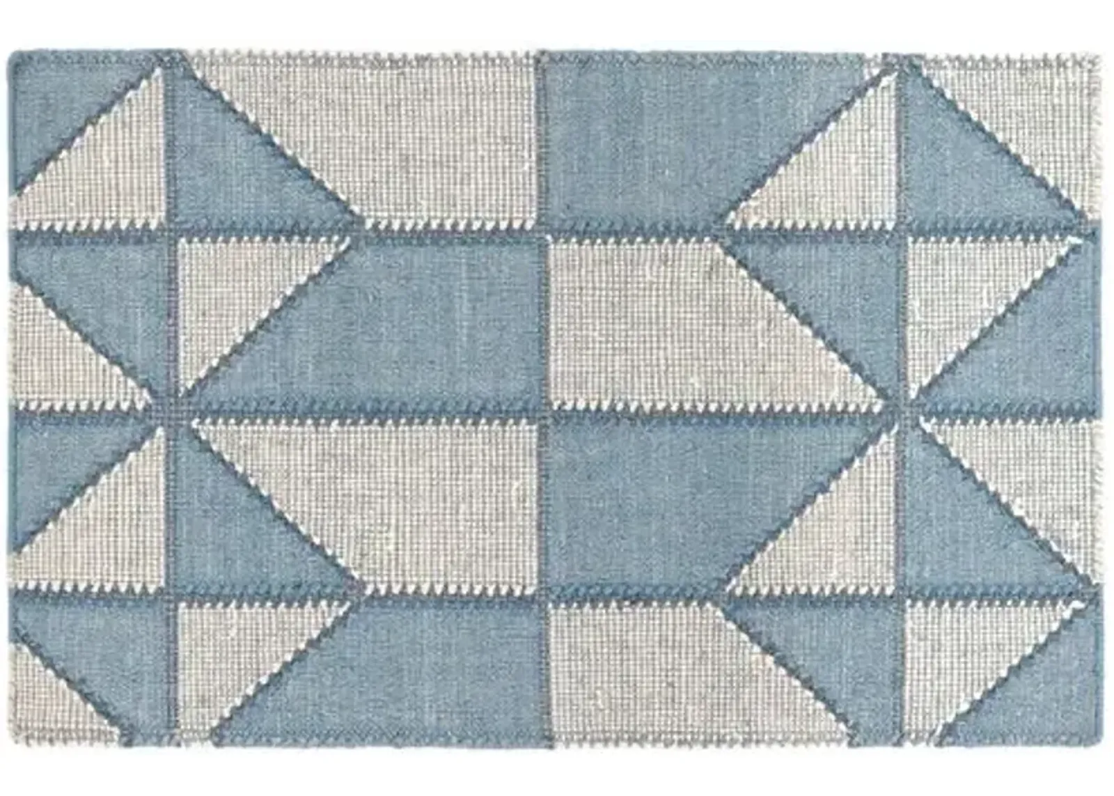 Ojai Handwoven Rug - Blue - Mark D. Sikes - Blue