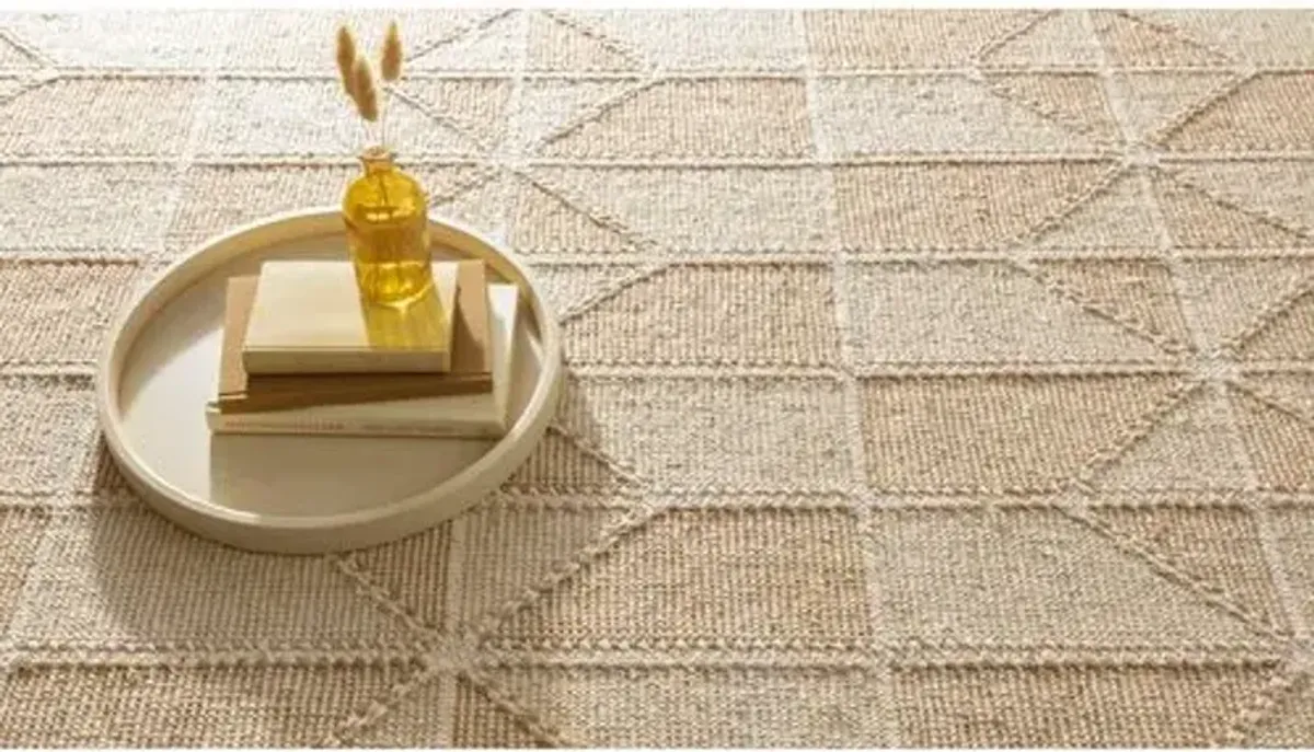 Ojai Handwoven Rug - Wheat - Mark D. Sikes - Beige - Beige