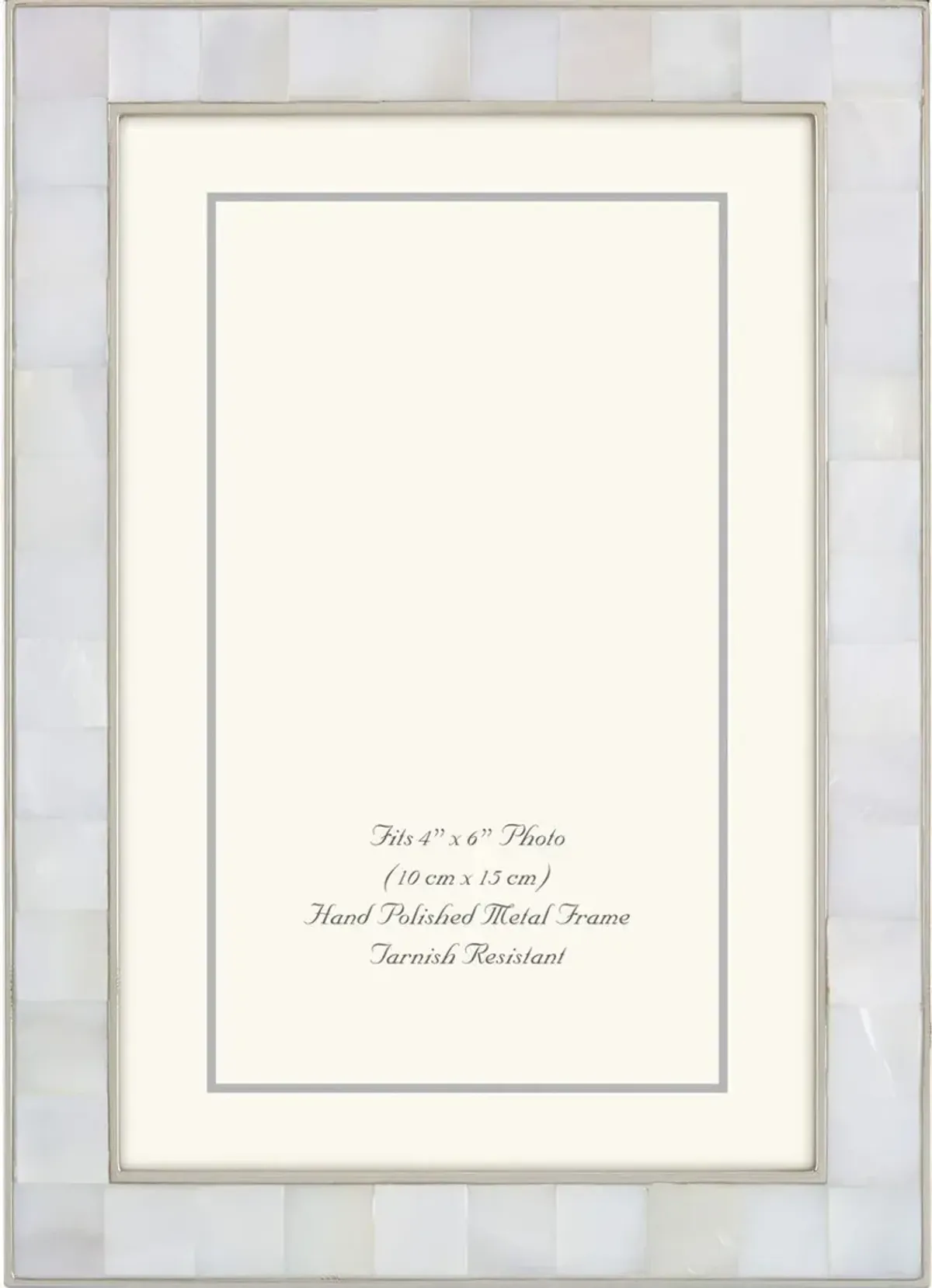 Mother-of-Pearl Frame, Silver