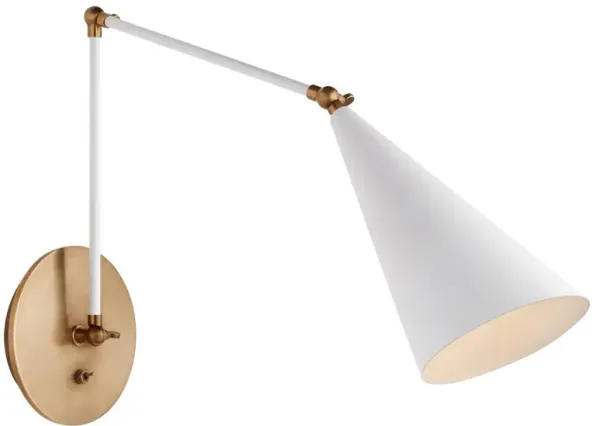 Visual Comfort - Clemente Adjustable Wall Sconce - White