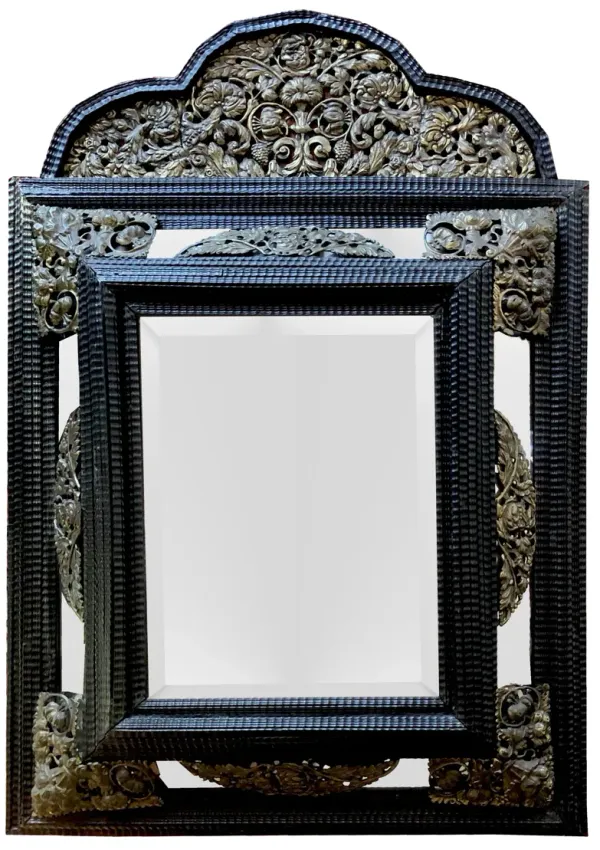 Antique Dutch Baroque Repoussé Mirror