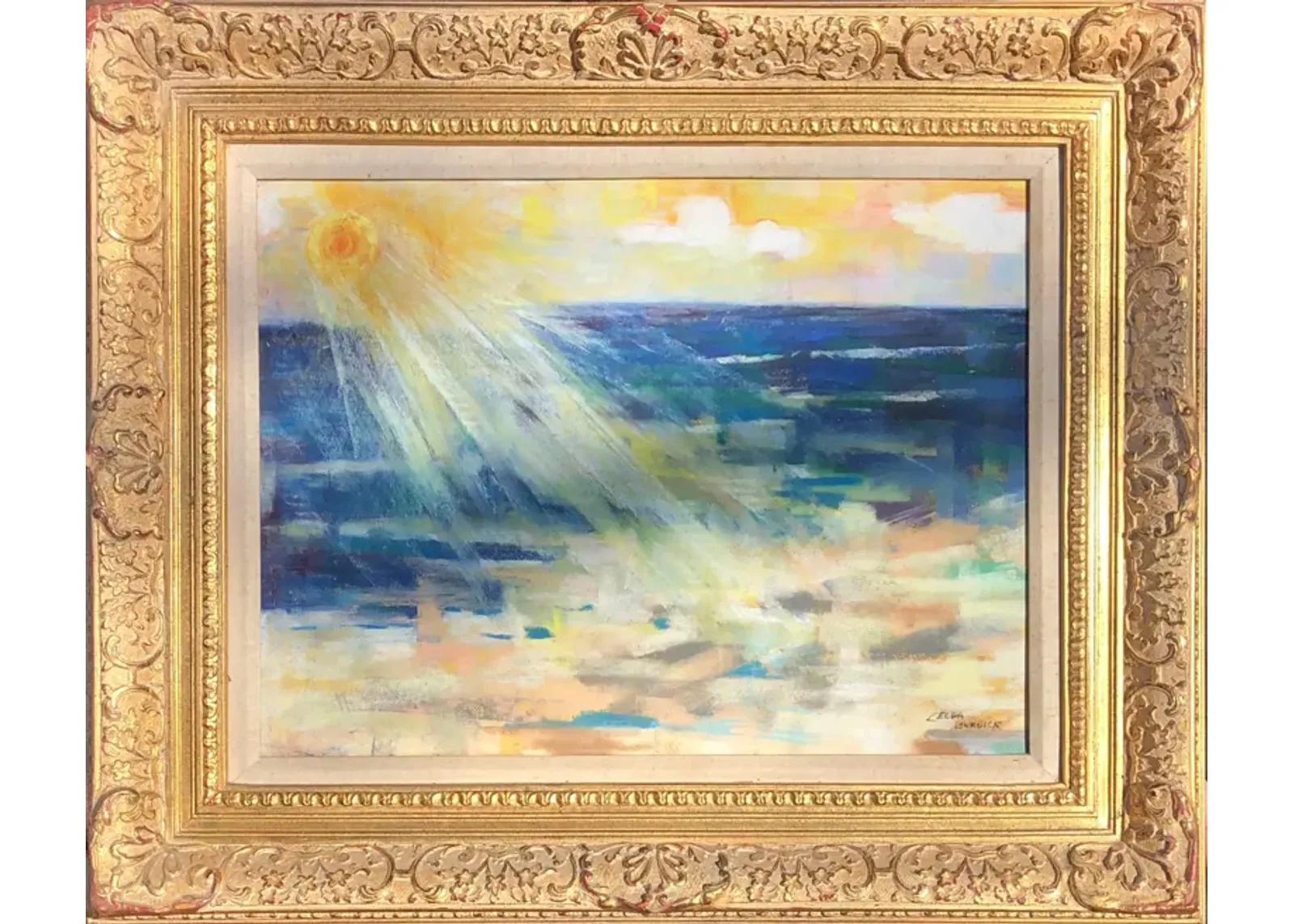 Expressionist Seascape - Antiquarian Art Company - Blue