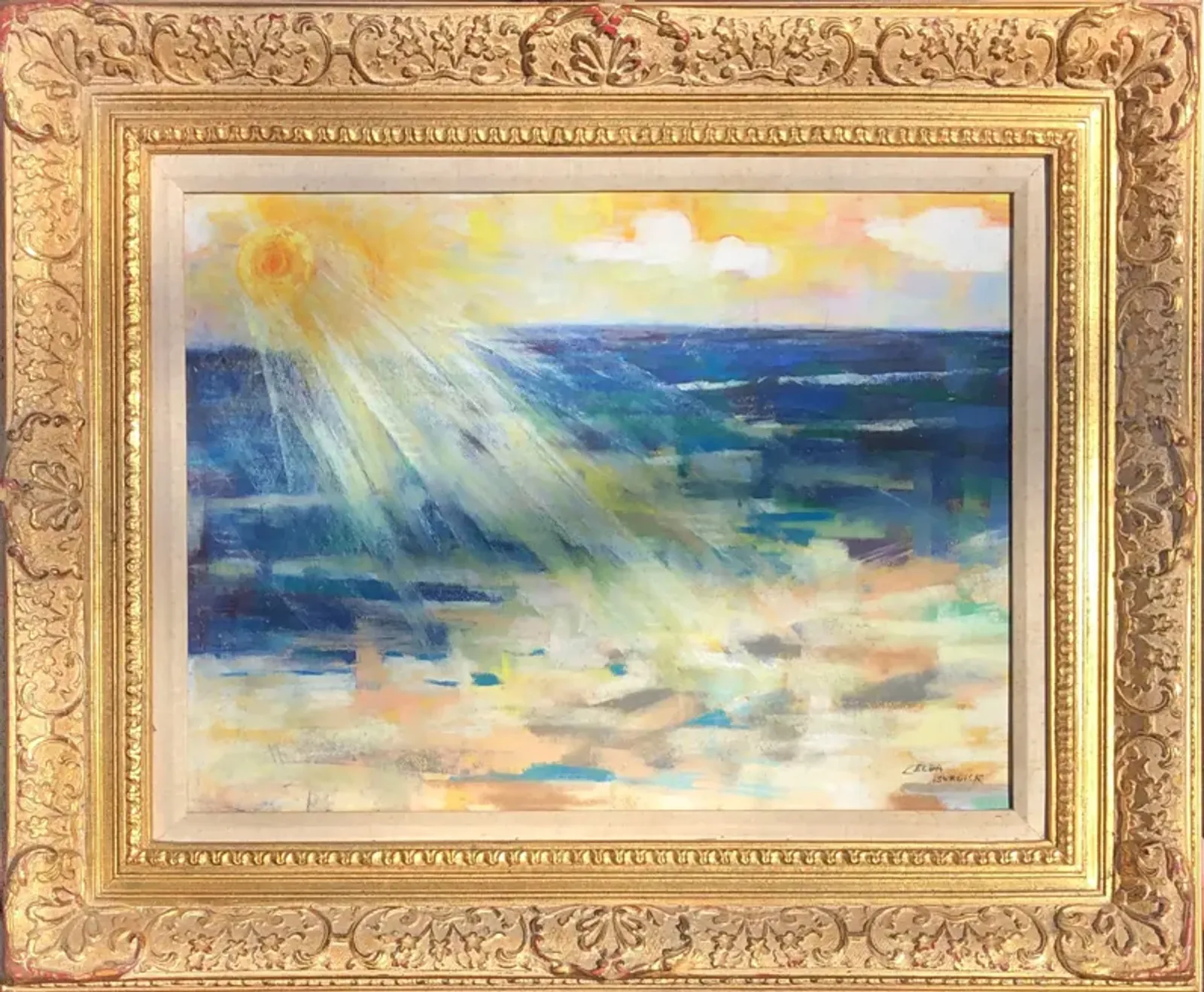 Expressionist Seascape - Antiquarian Art Company - Blue