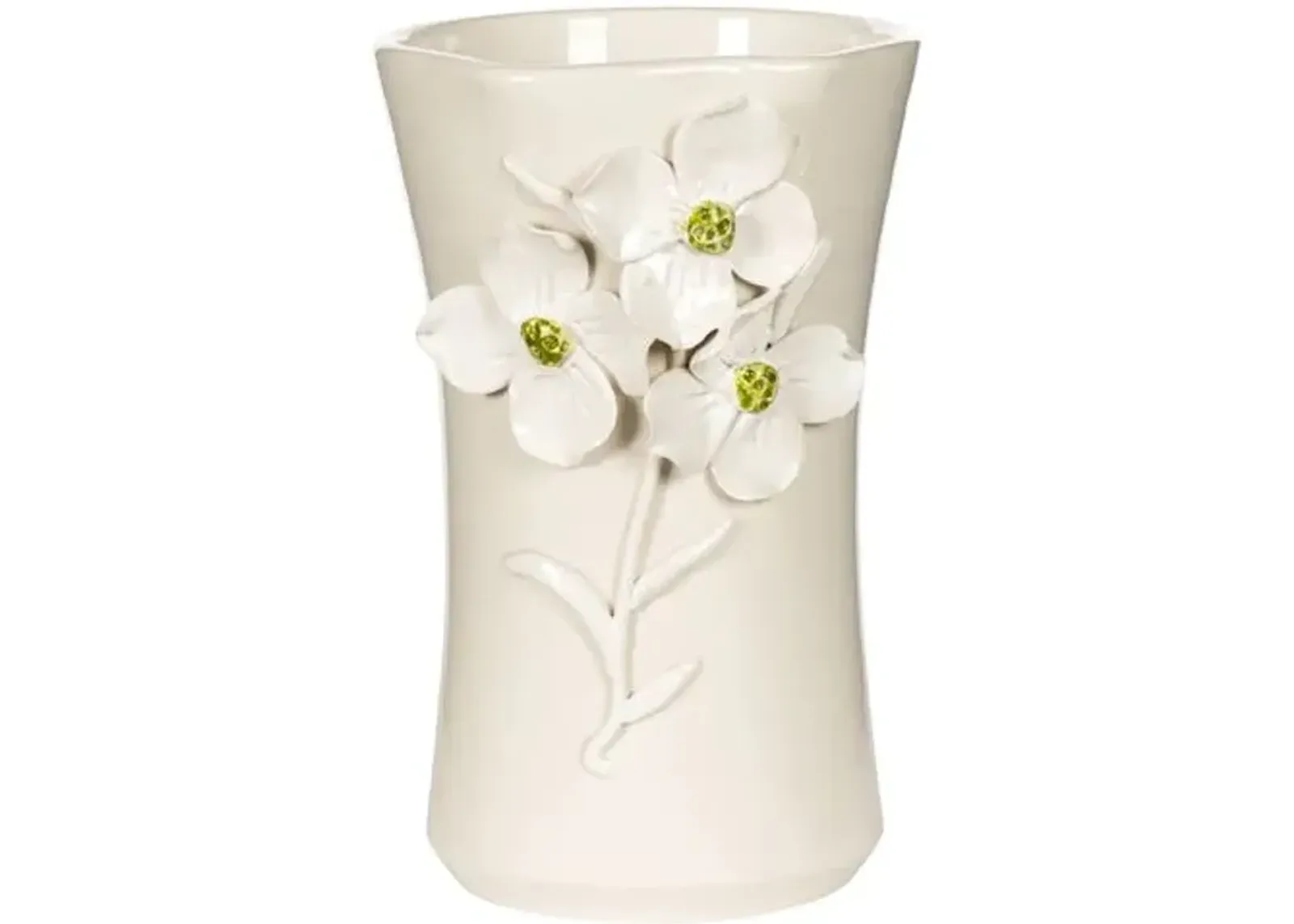 12" Dogwood Vase - White - Bradburn Home - Handcrafted