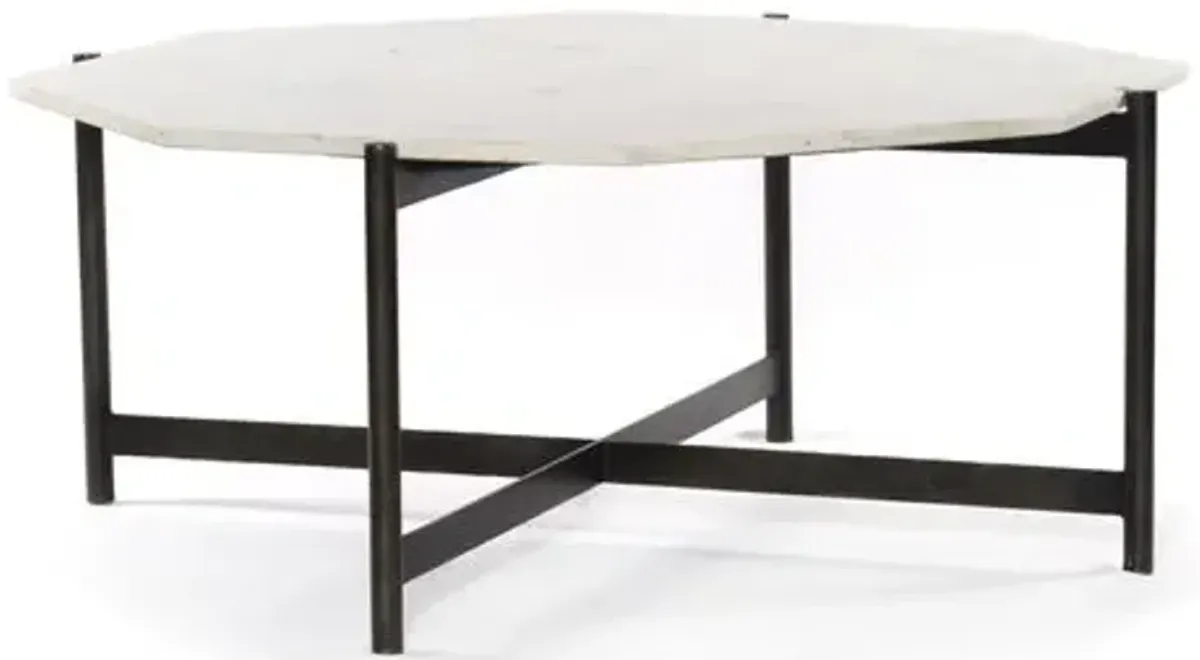 Adi Coffee Table - White Marble