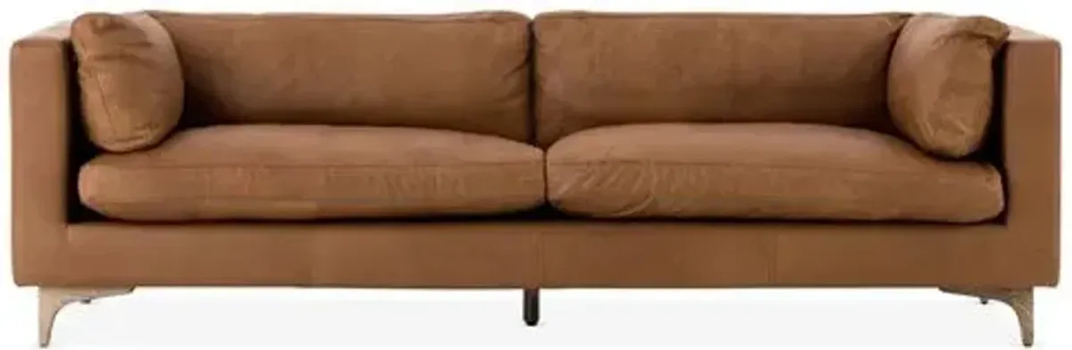 Deeba Sofa - Camel Leather