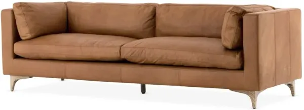 Deeba Sofa, Camel Leather