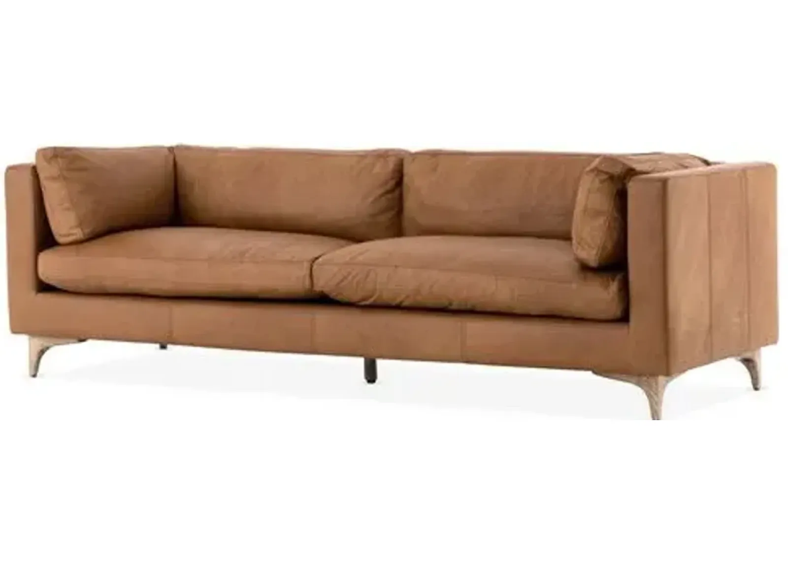 Deeba Sofa - Camel Leather