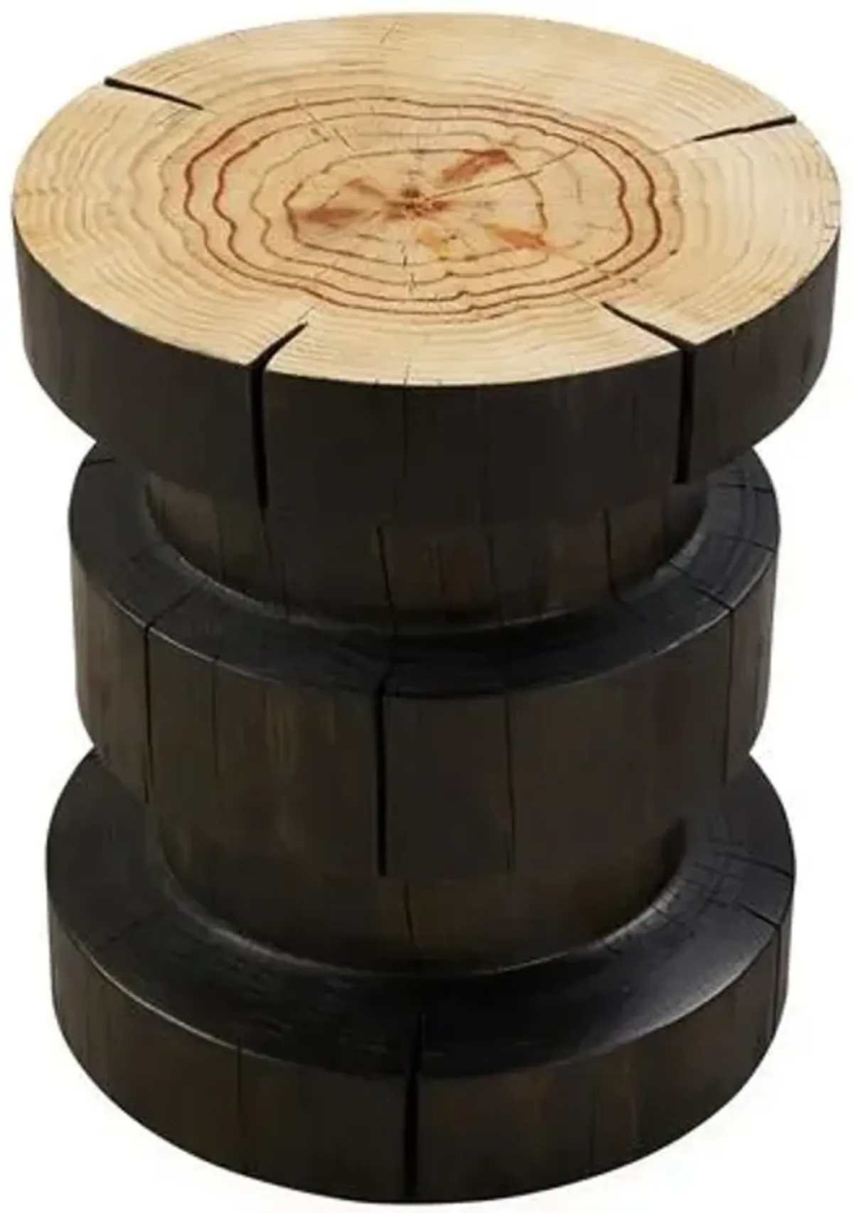 Monique End Table - Black Pine - Brown