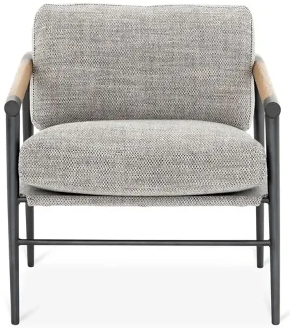 Brooklyn Accent Chair - Gray Linen, Comfortable, Durable, Cushioned