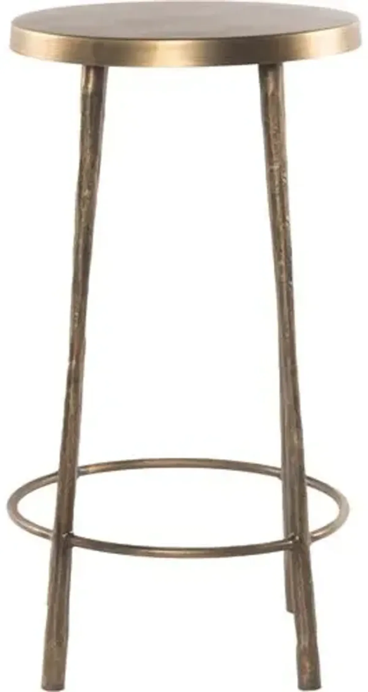 Holly Counter Stool - Antique Brass