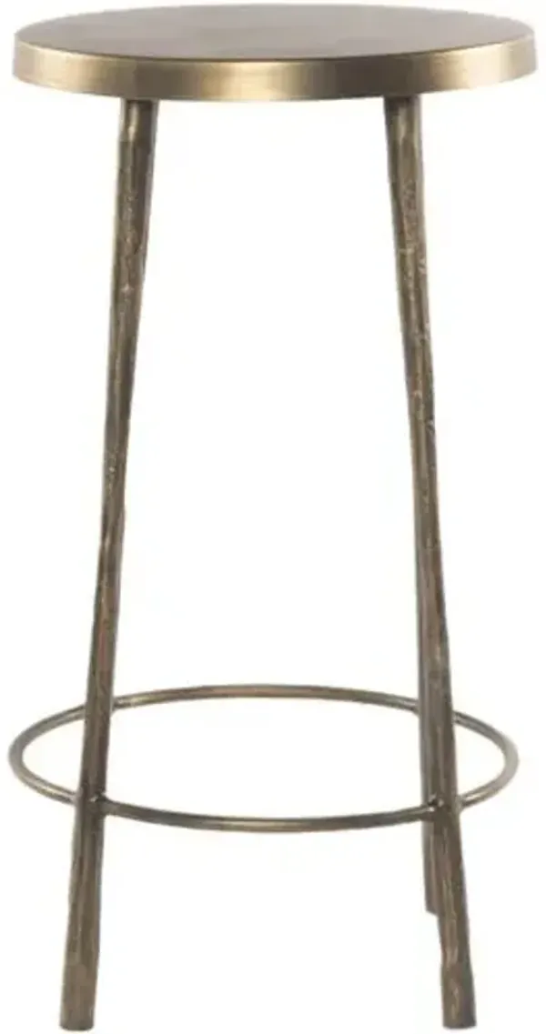 Alessia Counter Stool - Antique Brass