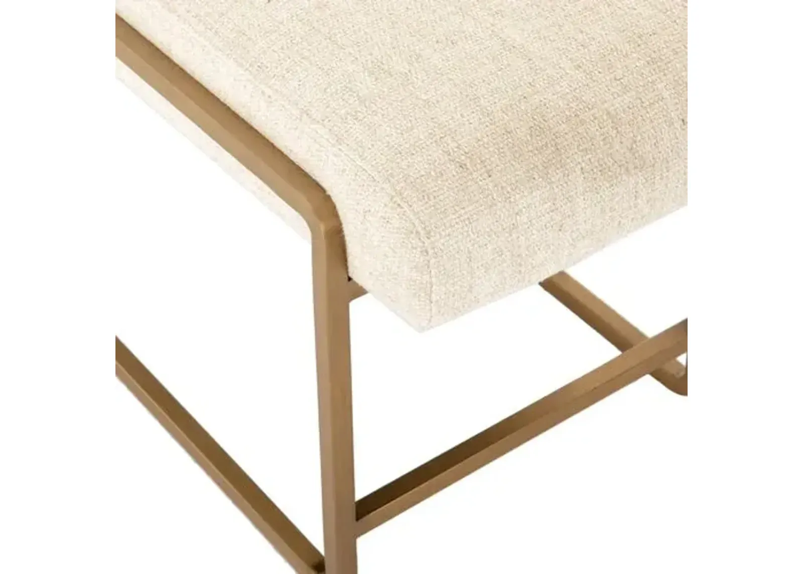 Tamera Bench - Cream Linen - Brown