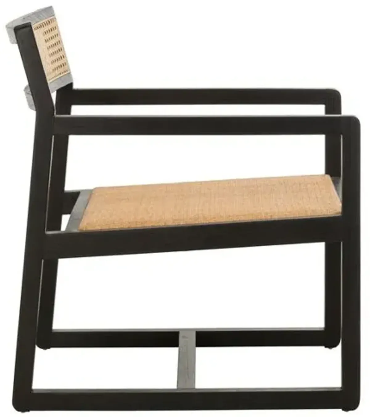 Lola Cane Accent Chair - Black, Comfortable, Durable