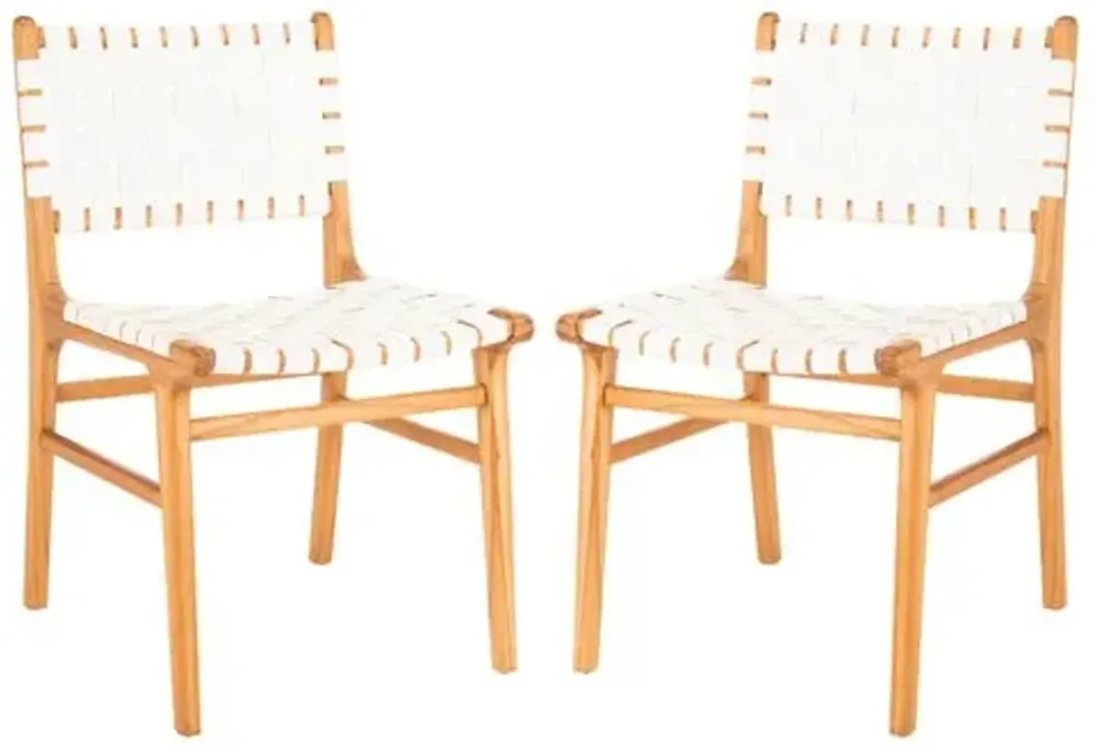 Set of 2 Jessica Side Chairs - White