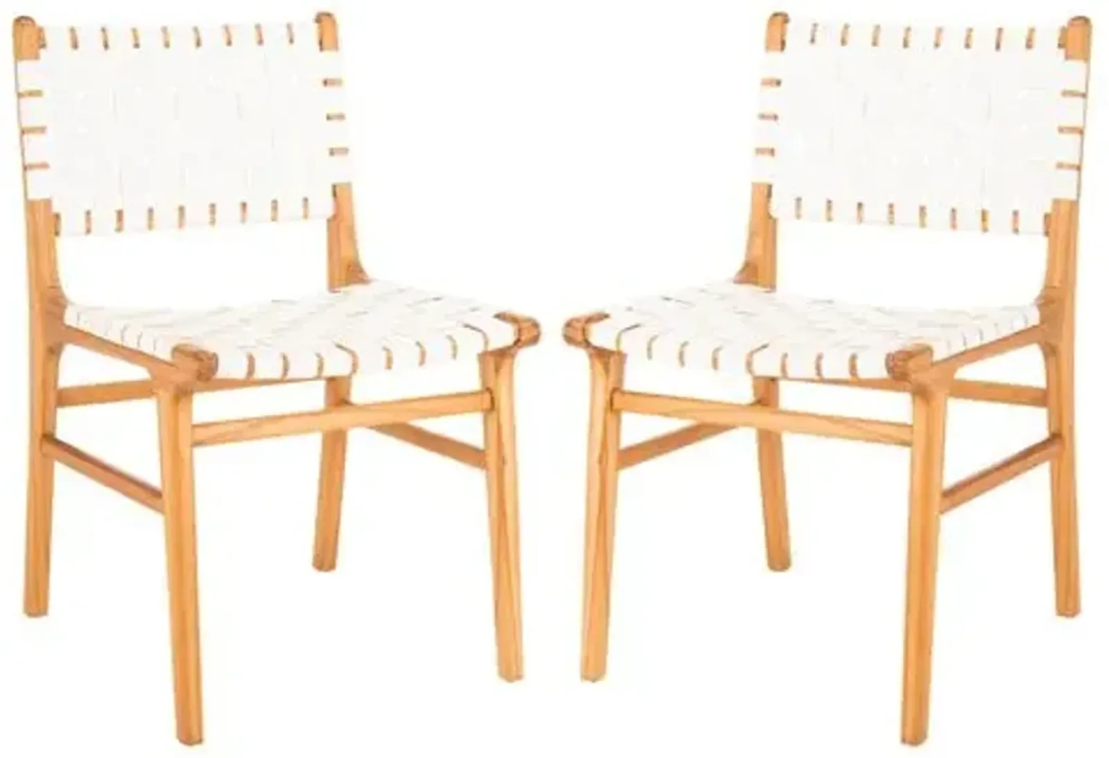 Set of 2 Jessica Side Chairs - White