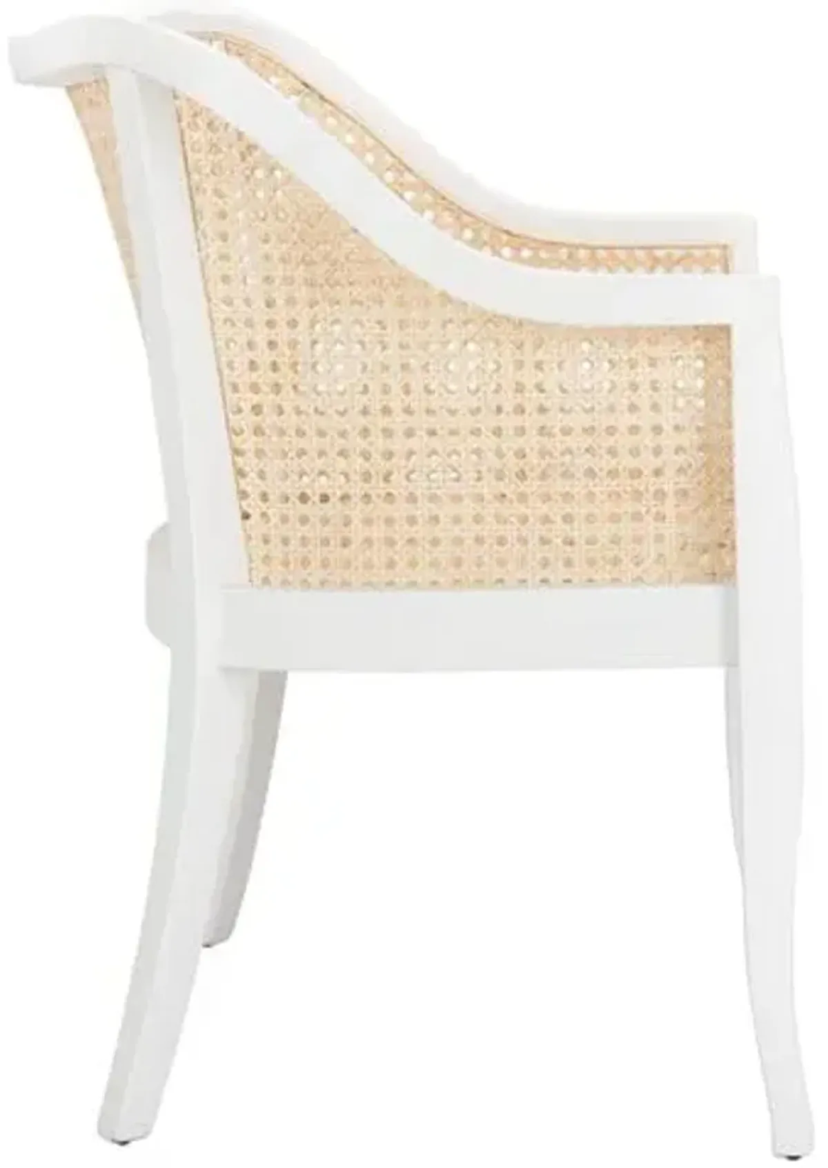 Michela Armchair - White/Natural