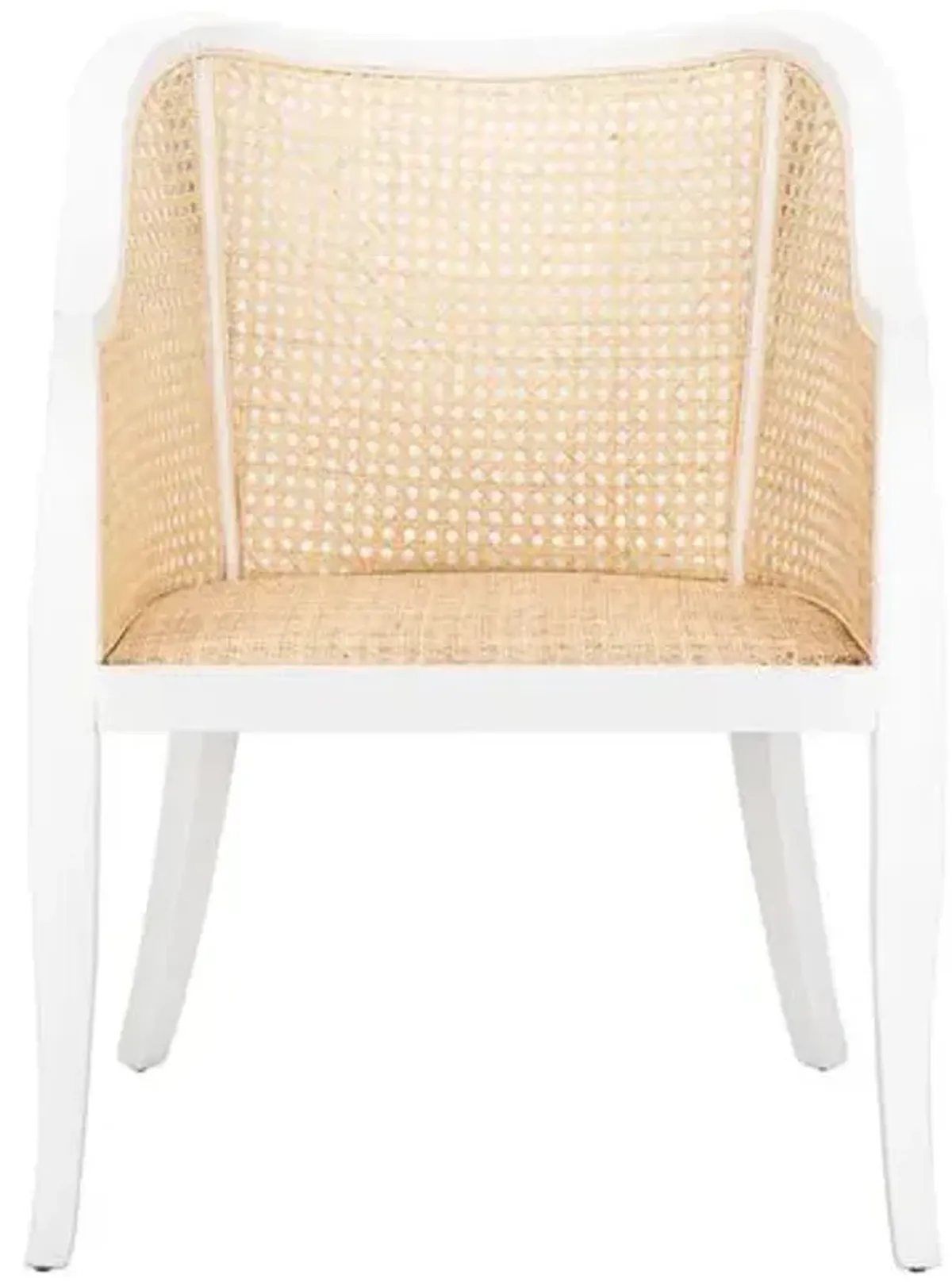 Michela Armchair - White/Natural