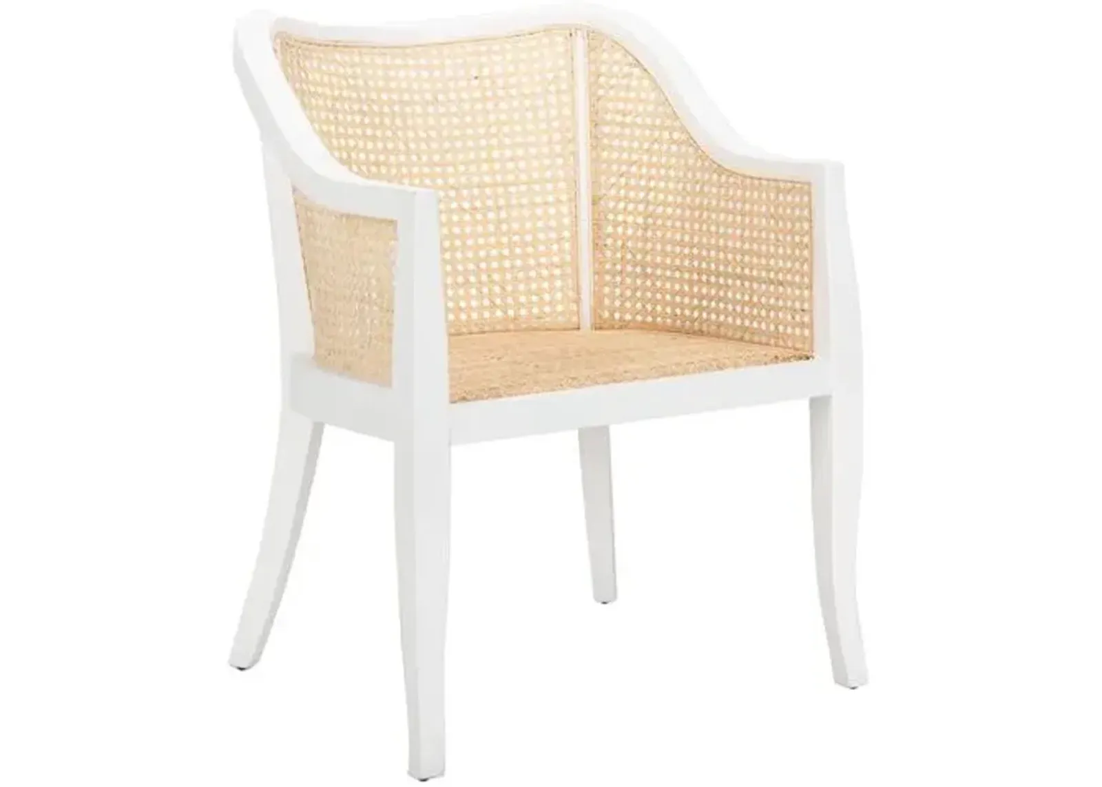 Michela Armchair - White/Natural