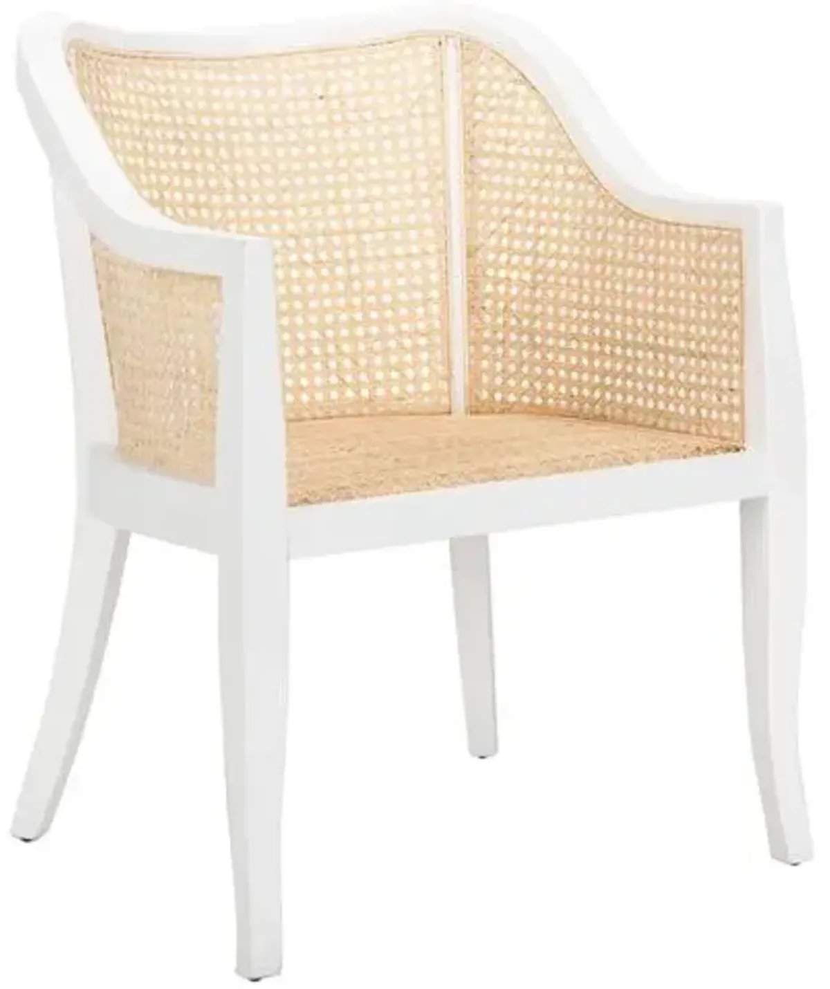 Michela Armchair - White/Natural