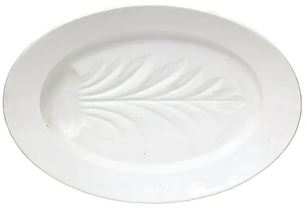 Antique French Porcelain Meat Platter - New England Mercantile - White