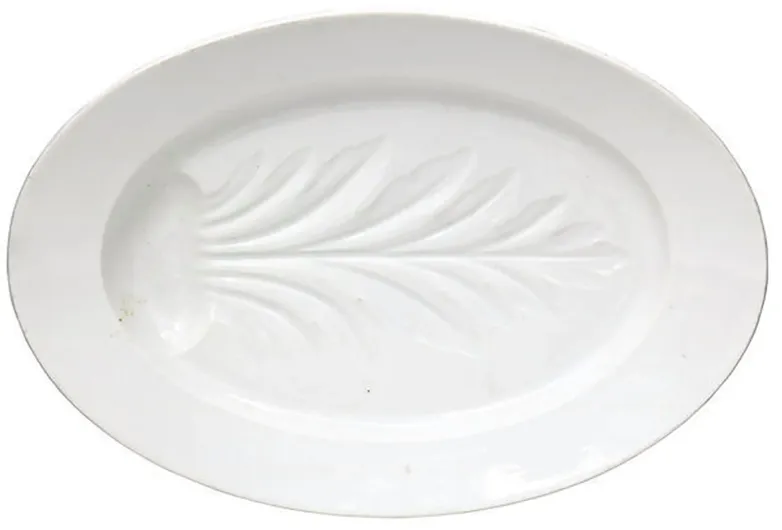 Antique French Porcelain Meat Platter - New England Mercantile - White