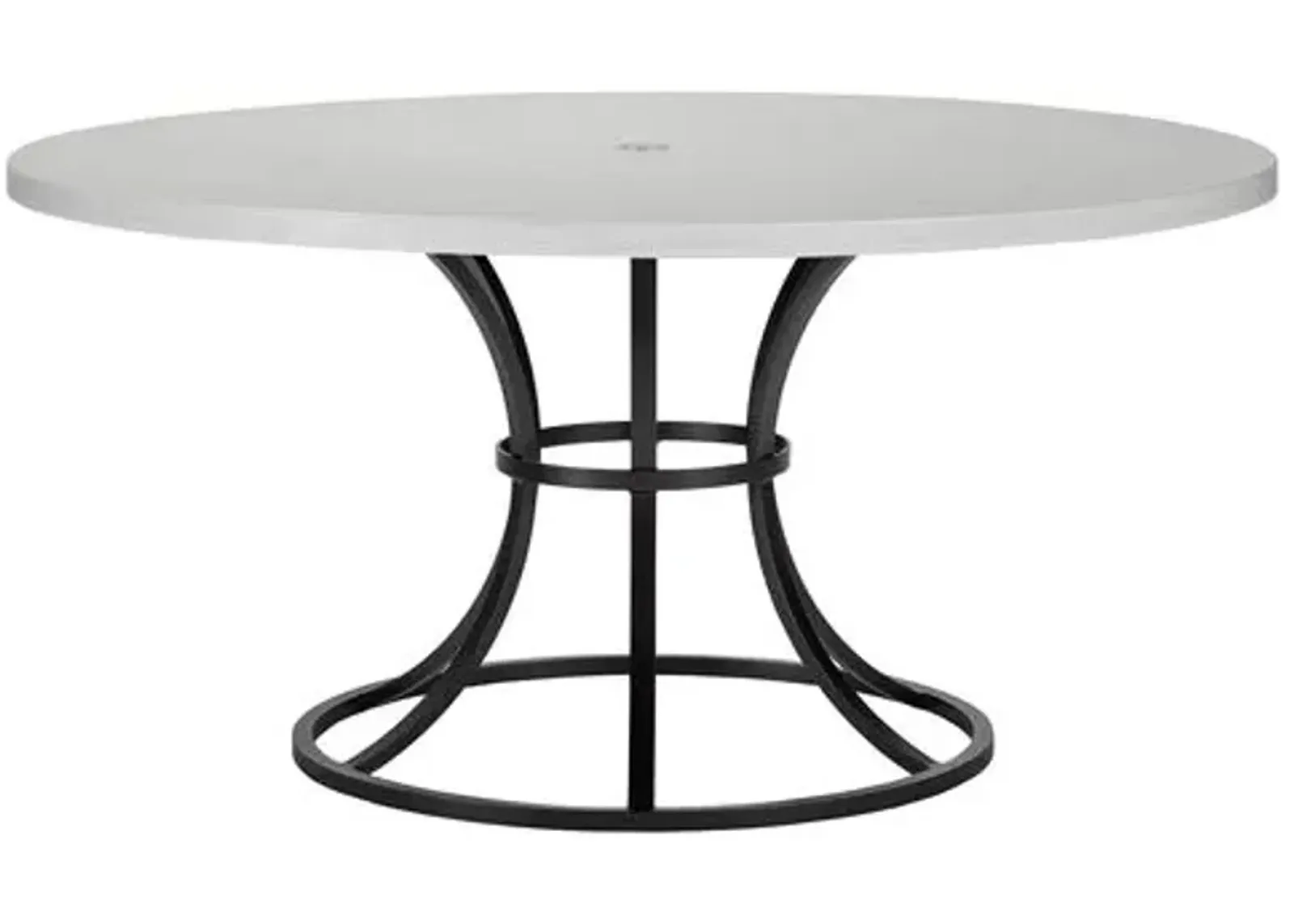 Calistoga Outdoor 60" Round Dining Table - Dark Bronze - Lane Venture