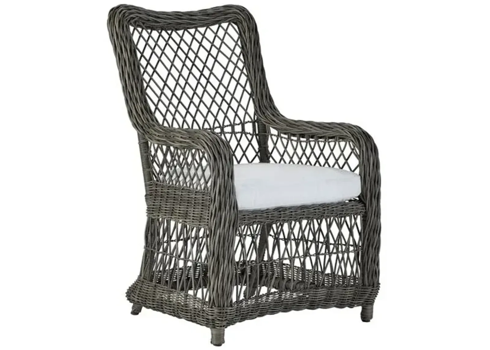 Mystic Harbor Outdoor Armchair - French Gray - Lane Venture - White