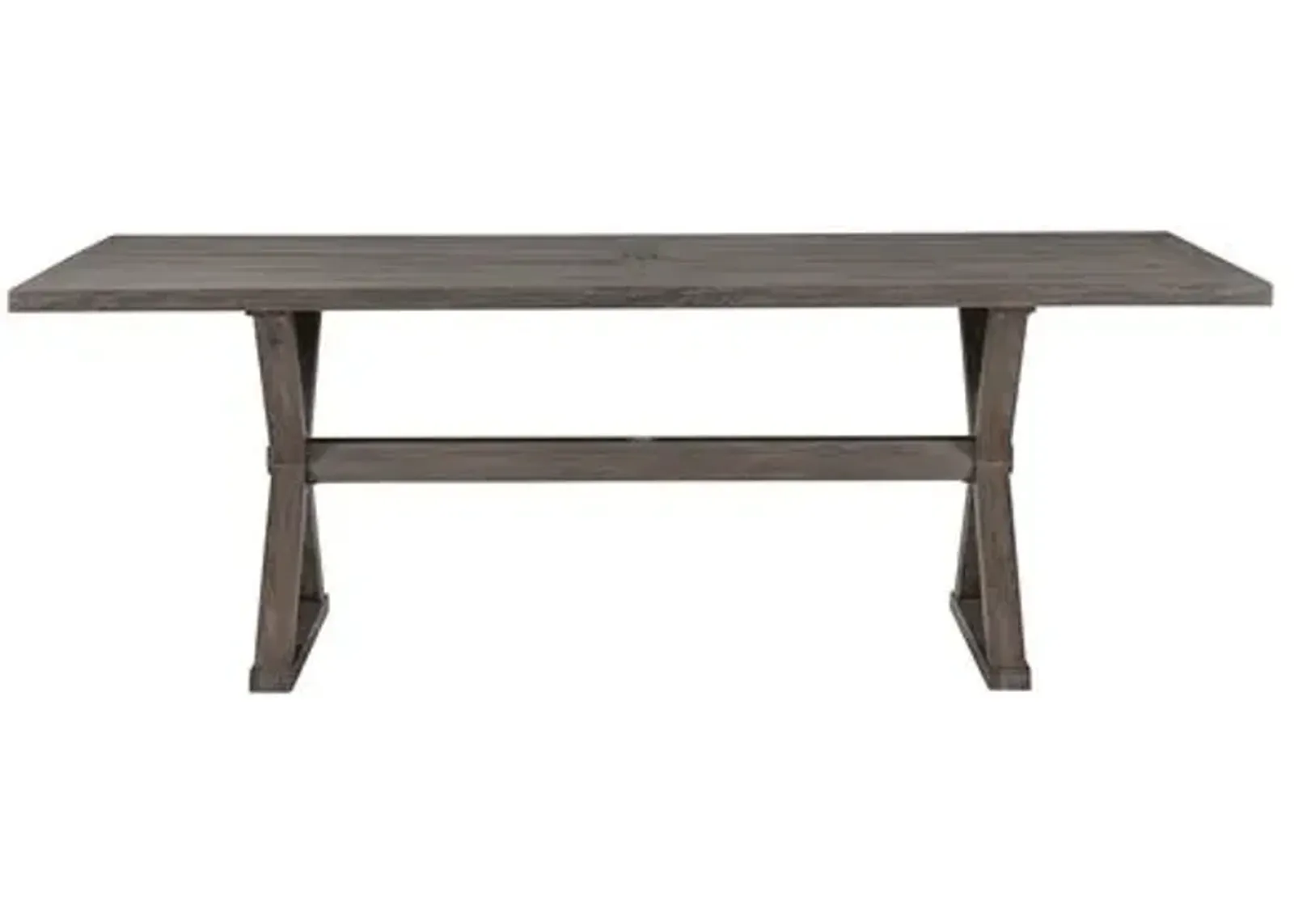 Mystic Harbor Outdoor 84" Dining Table - French Grey - Lane Venture