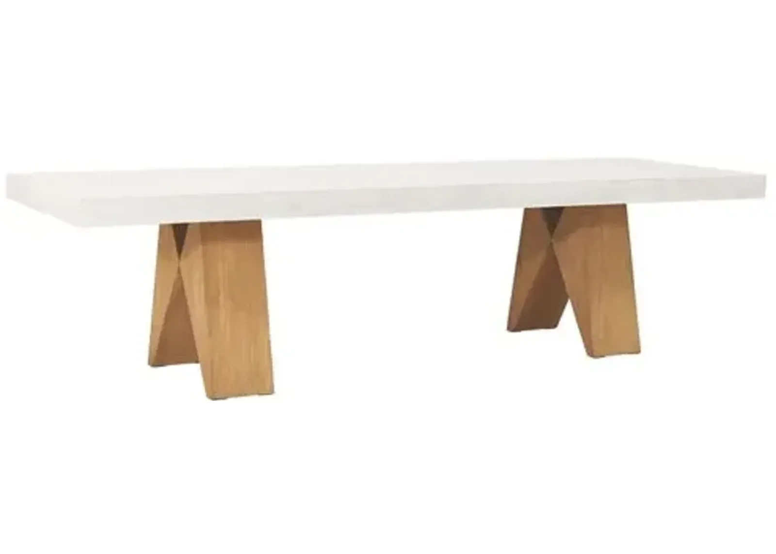 Clip 118.0 Outdoor Dining Table - White