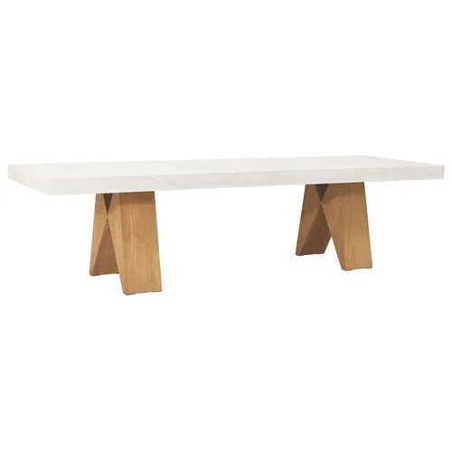 Clip 118.0 Outdoor Dining Table - White