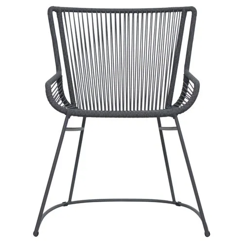 Set of 2 Dane Outdoor Armchairs - Gray