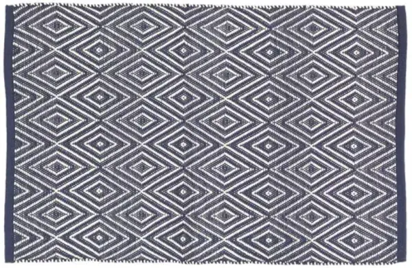 Diamond Indoor/Outdoor Rug - DASH & ALBERT - Blue - Blue