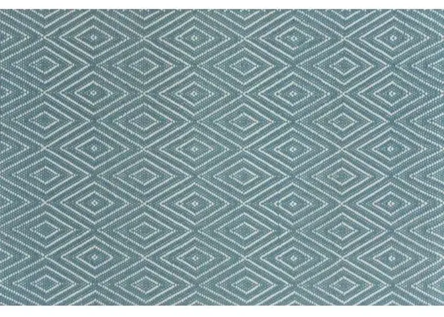 Diamond Indoor/Outdoor Rug - DASH & ALBERT - Blue - Blue