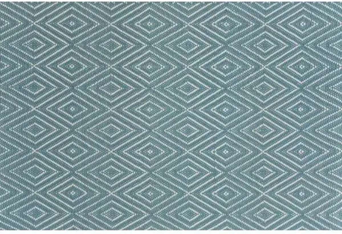 Diamond Indoor/Outdoor Rug - DASH & ALBERT - Blue - Blue