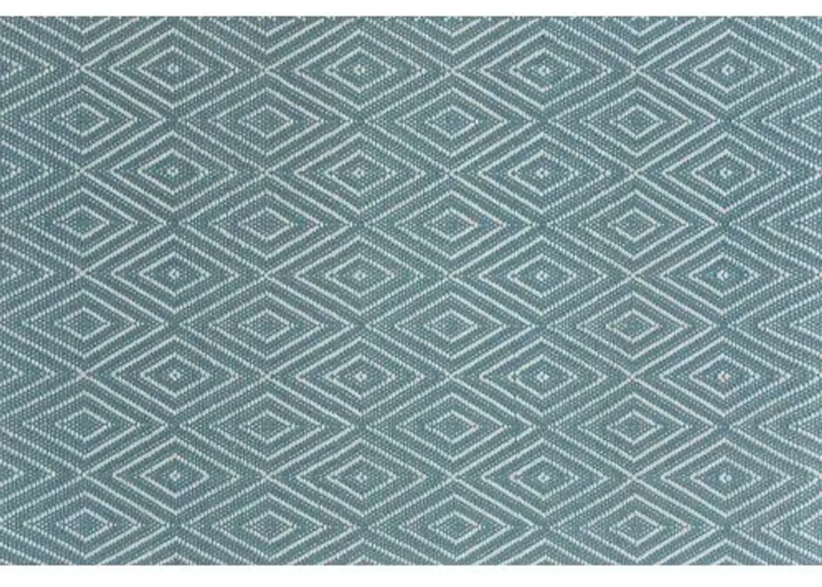 Diamond Indoor/Outdoor Rug - DASH & ALBERT - Blue - Blue