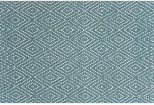Diamond Indoor/Outdoor Rug - DASH & ALBERT - Blue - Blue
