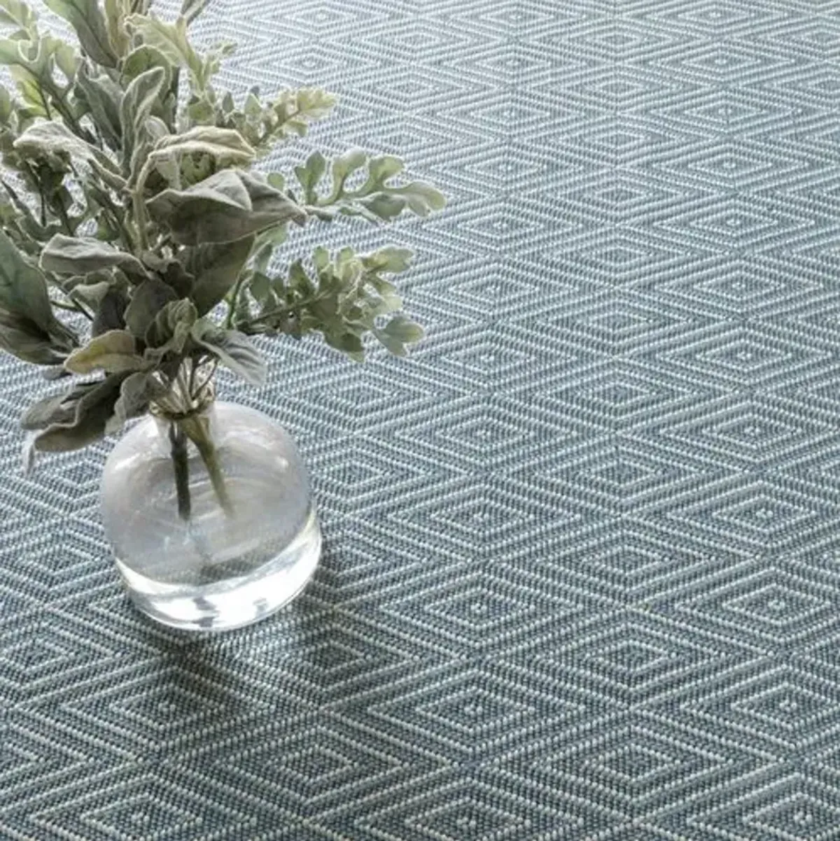 Diamond Indoor/Outdoor Rug - DASH & ALBERT - Blue - Blue