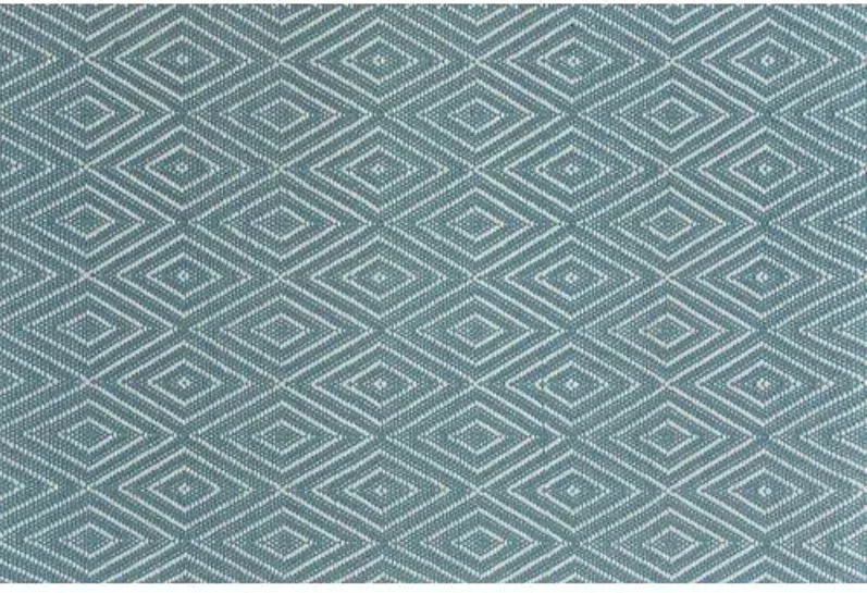 Diamond Indoor/Outdoor Rug - DASH & ALBERT - Blue - Blue