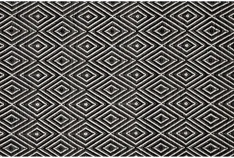 Diamond Indoor/Outdoor Rug - DASH & ALBERT - Black - Black