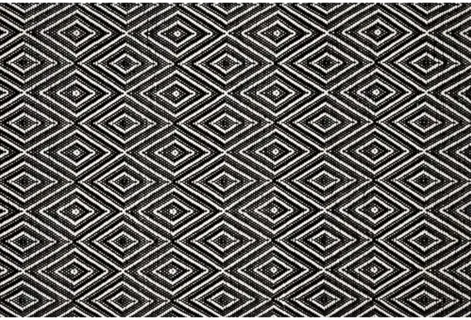 Diamond Indoor/Outdoor Rug - DASH & ALBERT - Black - Black