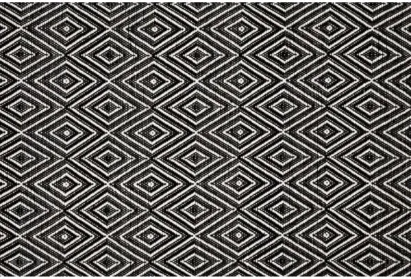 Diamond Indoor/Outdoor Rug - DASH & ALBERT - Black - Black
