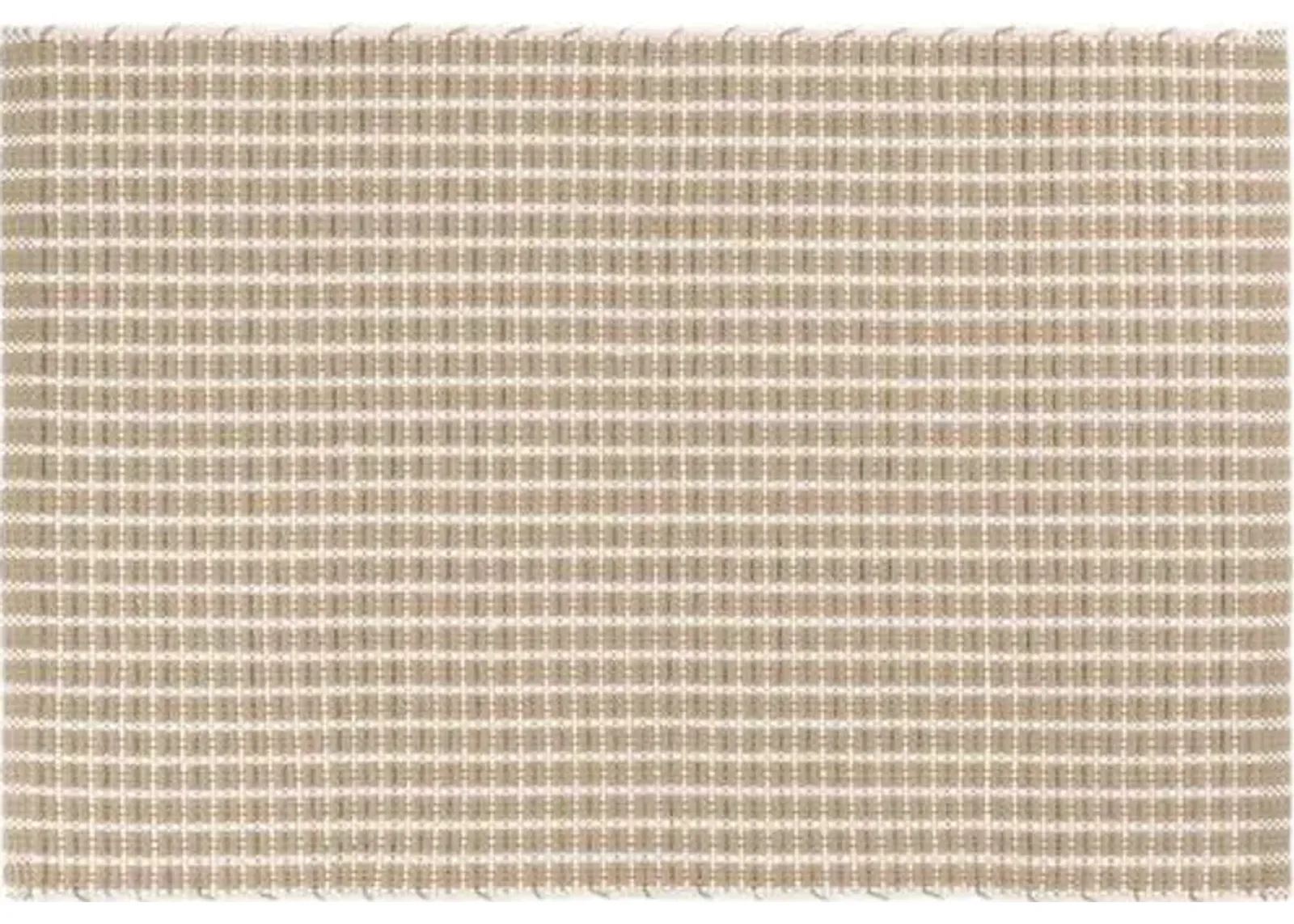 Gridiron Indoor/Outdoor Rug - DASH & ALBERT - Beige - Beige