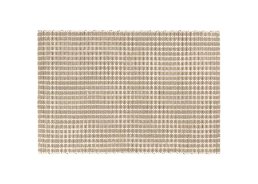 Gridiron Indoor/Outdoor Rug - DASH & ALBERT - Beige - Beige