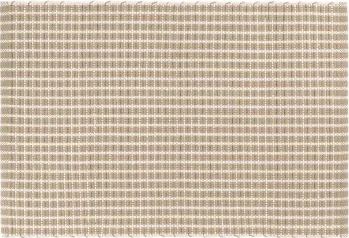 Gridiron Indoor/Outdoor Rug - DASH & ALBERT - Beige - Beige