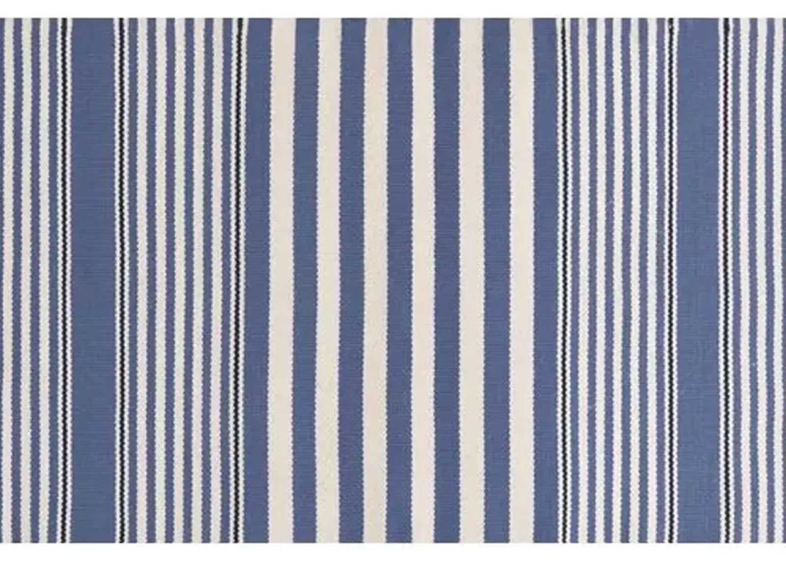 Rugby Stripe Indoor/Outdoor Rug - DASH & ALBERT - Blue - Blue