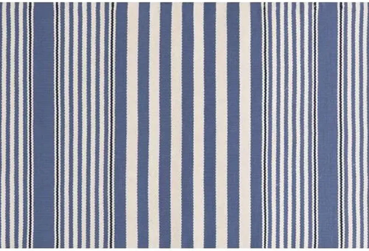 Rugby Stripe Indoor/Outdoor Rug - DASH & ALBERT - Blue - Blue