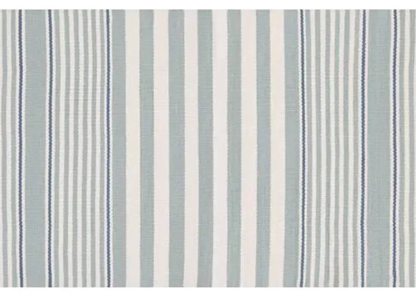 Rugby Stripe Indoor/Outdoor Rug - DASH & ALBERT - Blue - Blue