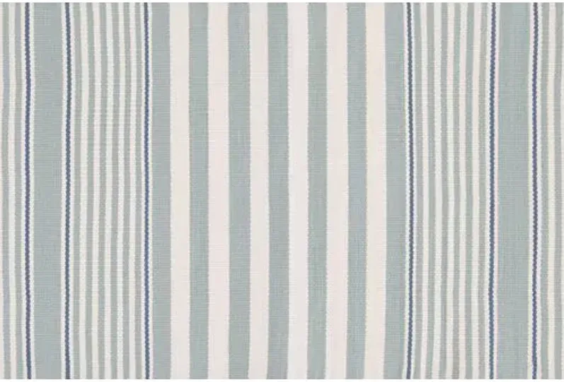 Rugby Stripe Indoor/Outdoor Rug - DASH & ALBERT - Blue - Blue