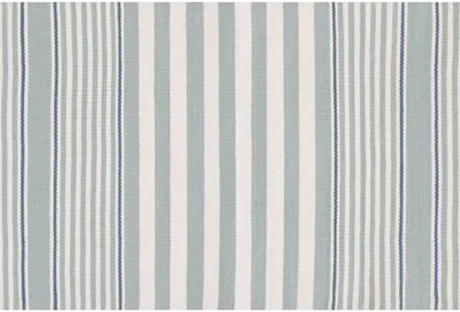 Rugby Stripe Indoor/Outdoor Rug - DASH & ALBERT - Blue - Blue